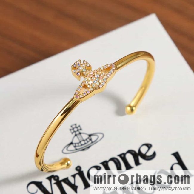 New ☑️ Vivienne Westwood Queen Mother Saturn Open Bracelet Bracelet - Image 2