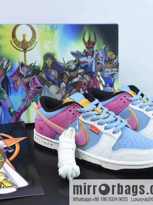 Nike SB Dunk Low pink blue and white, Saint Seiya low-top sneakers Item number: ZD2356-153