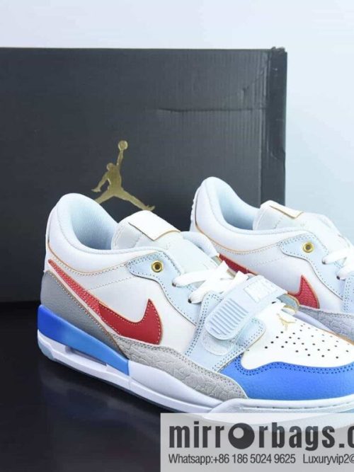 NK Air Jordan Legacy 312 Low Jordan\'s strongest three-in-one mixed version AJ312 white, blue and red, item number: FN8902-161