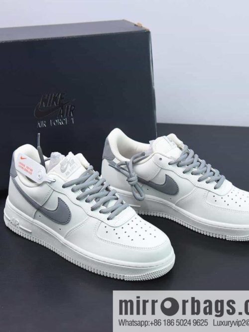 Nike Air Force 1 Low \'07 Low Top Air Force One Casual Board Shoes Rice Grey Item Number: CQ5059-222