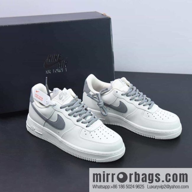 Nike Air Force 1 Low \'07 Low Top Air Force One Casual Board Shoes Rice Grey Item Number: CQ5059-222