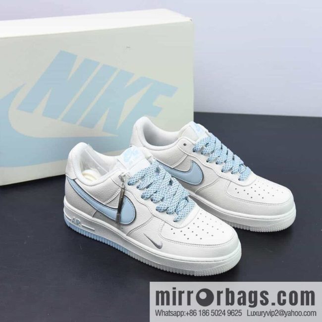 Nike Air Force 1 Low \'07 small hook, sky blue gypsy, low-top Air Force No. 1 casual board shoes, item number: JJ0253-008
