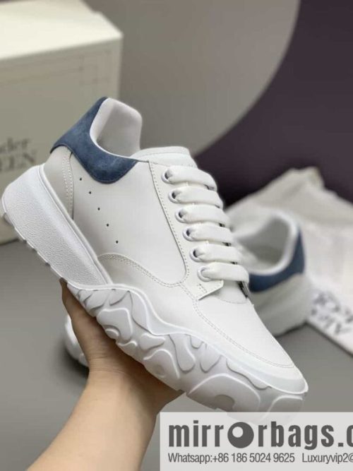 Alexander McQueen with leather heel patchwork His & Hers sneakers