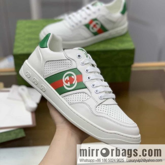 Gucci Gucci uses color matching leather men\'s casual shoes