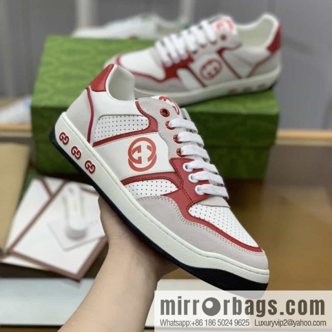 Gucci Gucci uses color matching leather men\'s casual shoes