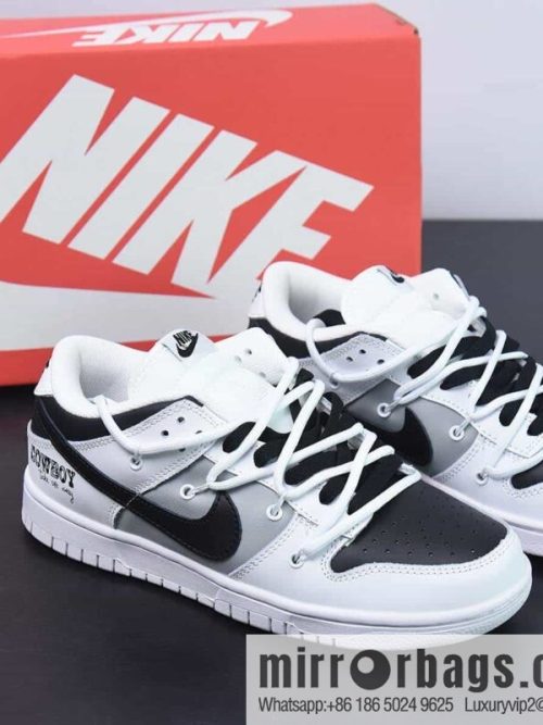 NK Dunk Low SB low-top deconstruction strap black and white gray low-top sneakers Part number: DJ6188-101
