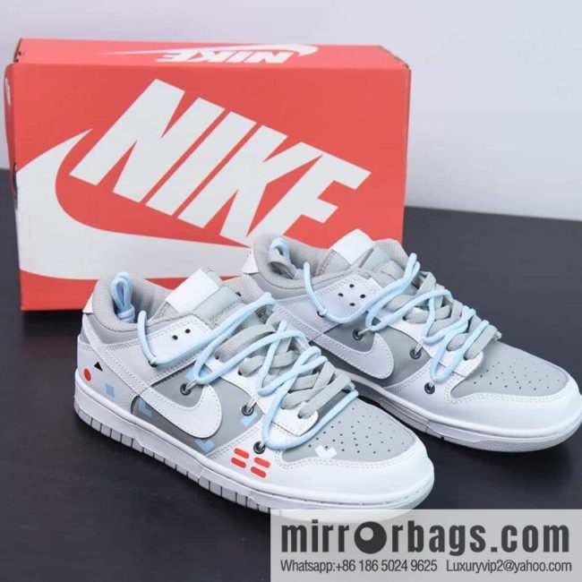 NK Dunk Low SB low-top deconstruction strap white gray video game, item number: DJ6188-003