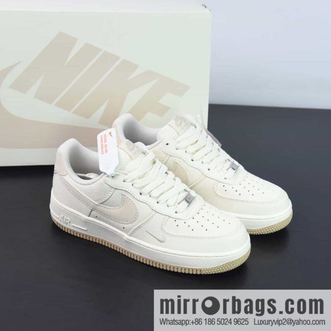 Nk Air Force 1 \'07 Low khaki hook, cloth surface, Air Force One low-top casual board shoes, item number: ME0112-577