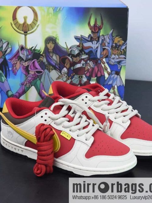Nike SB Dunk Low beige, red and yellow, Saint Seiya low-top sneakers Item number: ZD2356-157