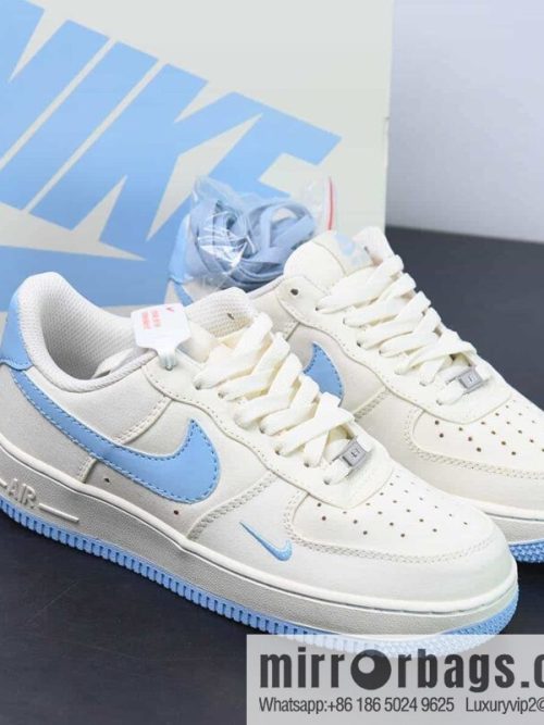 Nk Air Force 1 \'07 Low sky blue small hook, cloth Air Force No. 1 low-top casual board shoes, item number: ME0112-533