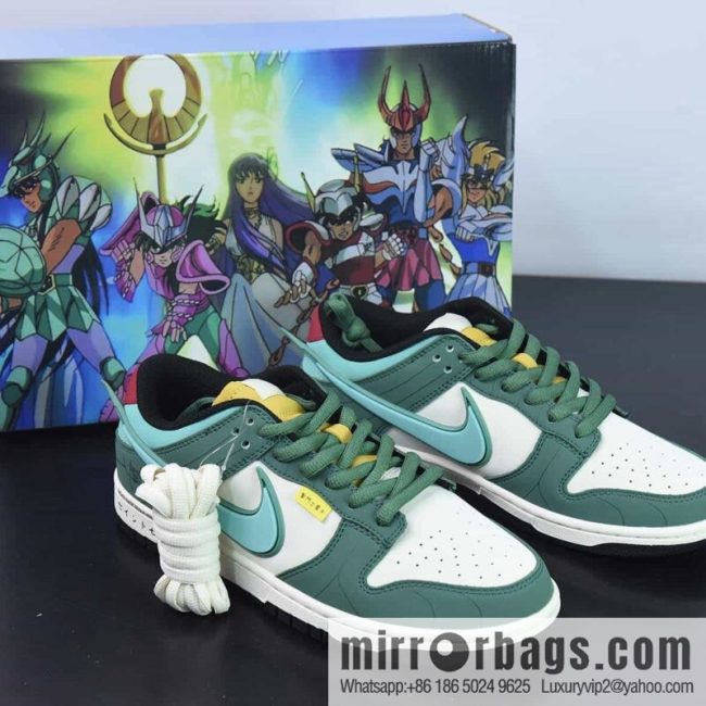 Nike SB Dunk Low \"Saint\" Dunk series low-top casual sports skateboard shoes \"dark green beige purple dragon saint\" ZD2356-156