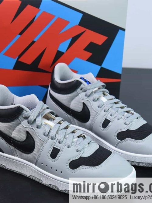 Nike Mac Attack QS \"Light Smoke Grey/Black/White\" Series Zhongbang Vintage Versatile Casual Sports Tennis Board Shoes \"OG Soot Black and White\" FB8938-001