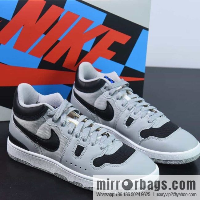 Nike Mac Attack QS \"Light Smoke Grey/Black/White\" Series Zhongbang Vintage Versatile Casual Sports Tennis Board Shoes \"OG Soot Black and White\" FB8938-001