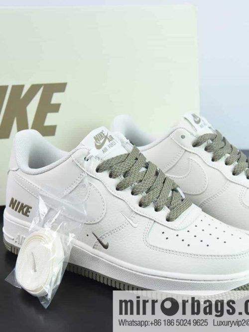 Nike Air Force 1 \'07 Low Air Force One leather (fabric) beige coffee brown NIKE reflective triple hook \"Item number: TV2306-256