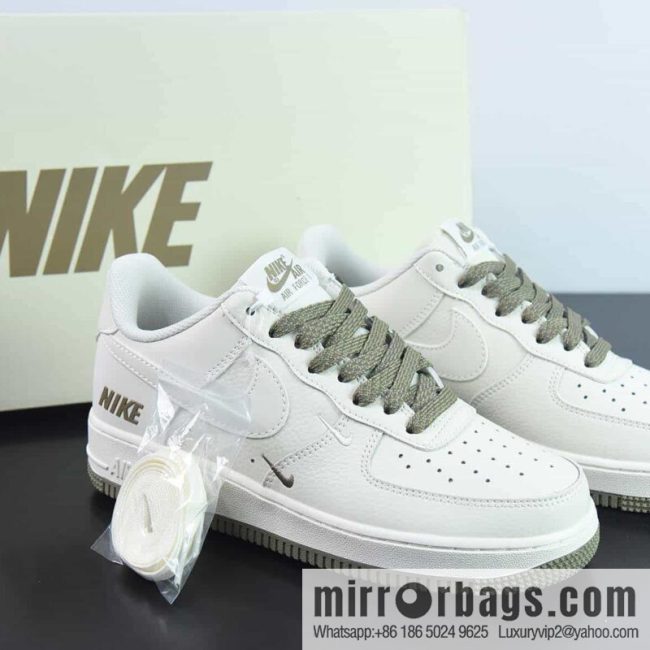 Nike Air Force 1 \'07 Low Air Force One leather (fabric) beige coffee brown NIKE reflective triple hook \"Item number: TV2306-256