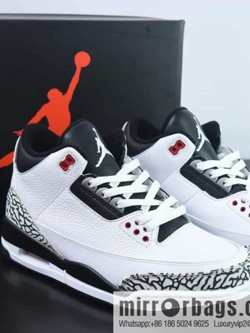 Nike Air Jordan 3 Retro \"Infrared 23 AJ3 generation Zhongbang\" Infrared cement burst pattern \"Item number: 136064-123