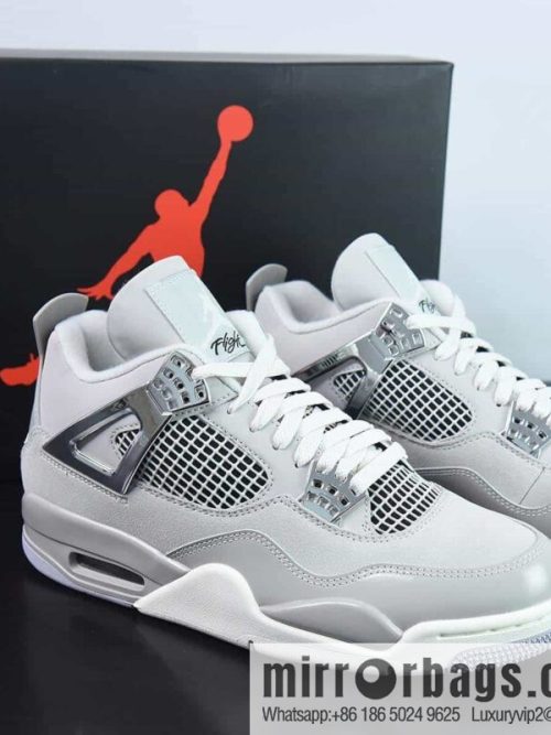 Air Jordan AJ4 Retro AJ4 electroplated silver sneakers Part Number: AQ9129-001