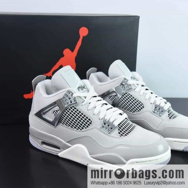 Air Jordan AJ4 Retro AJ4 electroplated silver sneakers Part Number: AQ9129-001