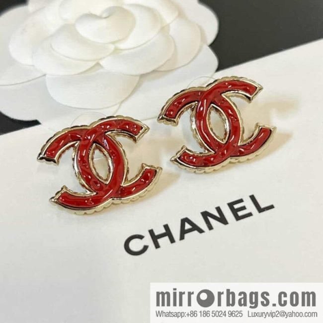 New ☑️ CHANEL Chanel c1 double c oil drop stud earrings - Image 3