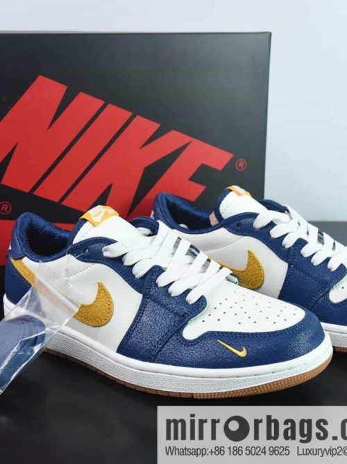 Air Jordan 1 Low OG AJ1 Jordan 1st generation low-top white blue yellow hook burst pattern, item number: CZ0790-103