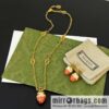 wsxc1690466671960_0-800x800ubtsmfr51tm157875_20250705134856.jpg New Gucci Gucci strawberry π double G necklace stud earrings