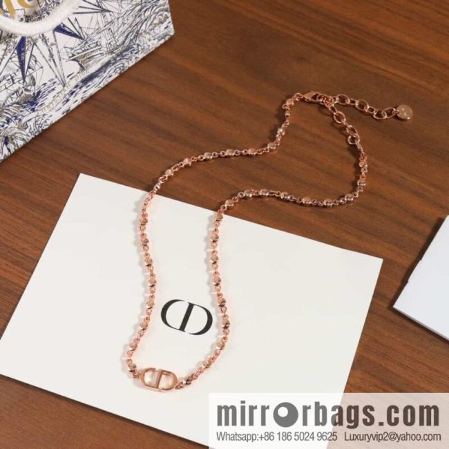 New ☑️ DIOR Dior rose gold CD necklace, bracelet - Image 2