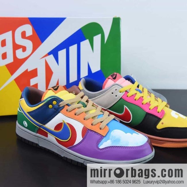 Nike SB Dunk Low RETRO Mario, mandarin duck patchwork item number: DH0952 100