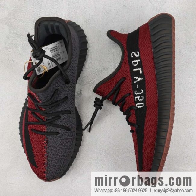 Adi, Coconut 350 V2 Item Number: RH7337 Black Burgundy sneakers Adidas Yeezy Boost 350 V2