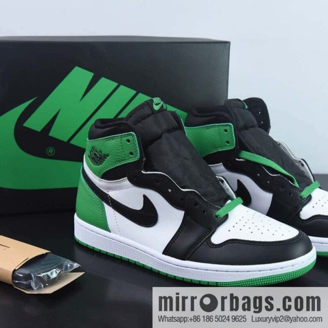 Air Jordan AJ1 Retro High Top White Green Black High Top Shoes, item number: DZ5485-031