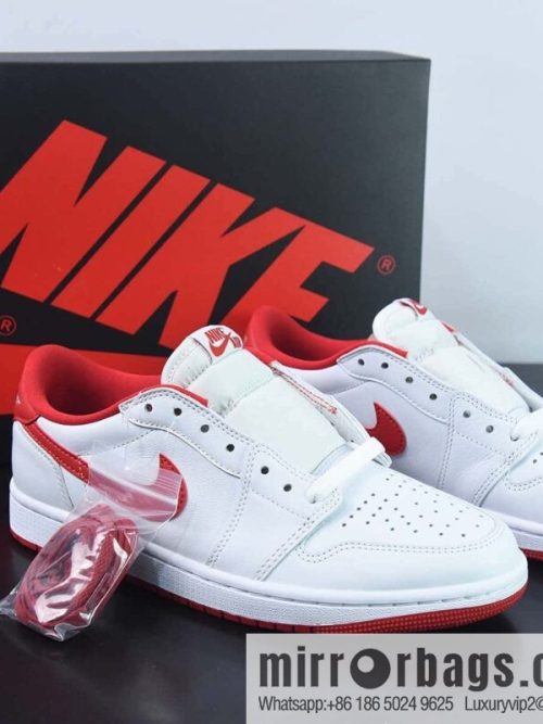 NK Air Jordan 1 Retro Low OG \"Black Toe\" AJ1 Jordan Generation Low Top Classic Vintage Culture Leisure Sports Basketball Shoes \"OG White Red Toe\" Item Number: CZ0790-161