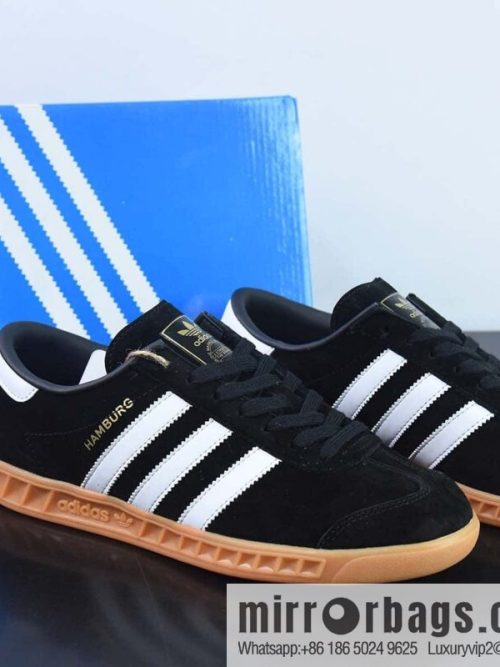 Adi AD Originals State Series IL Status Series Classic Vintage Dexun Style Casual Sports Board Shoes \"Suede Black and White Raw Rubber S76696\"