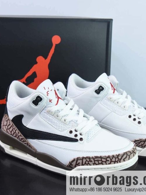 Air Jordan 3 Retro white bark sneakers AJ3 item number: 136064 168