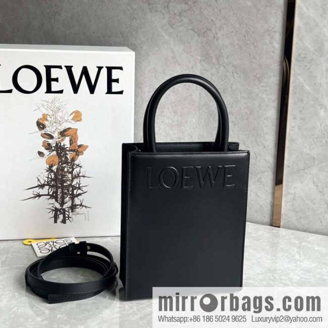 LOEWE latest show A5 tote bag 0691 black
