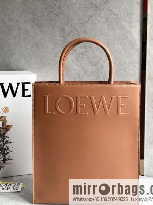 LOEWE latest show A4 tote music bag tote bag 0690 brown