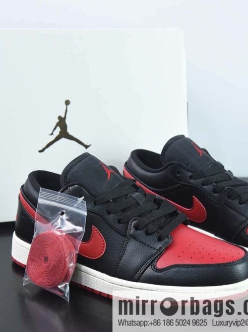 Air Jordan 1 Low AJ1 Jordan 1st generation low-top basketball shoes/black and red 2023 new models on sale, item number: DC0774-061