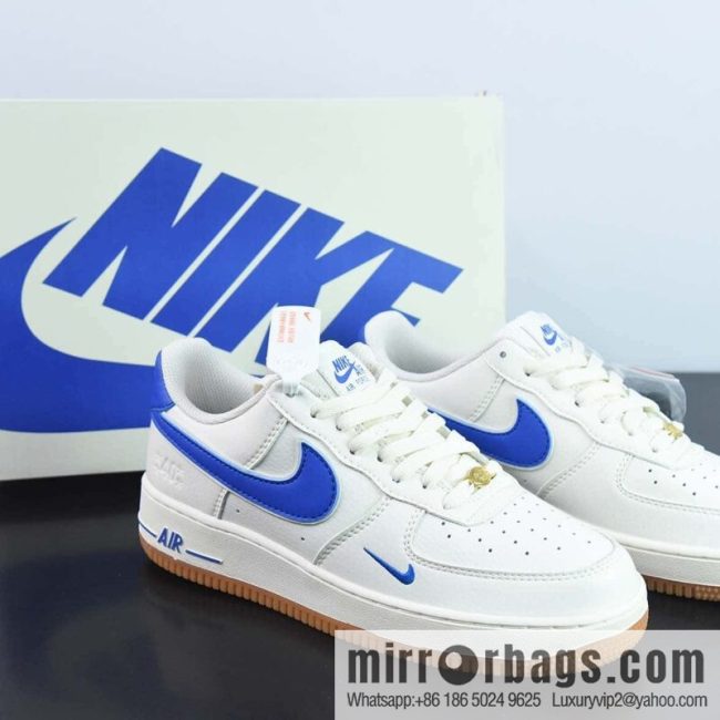 Nike Air Force 1 Low 40th anniversary, raw rubber beige sapphire blue, Air Force One low-top sports and leisure board shoes, item number: WA0531-302