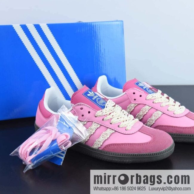 Adidas Originals Samba Adidas, Samba Series Virtue Versatile Vintage low-top board shoes lace hand-woven three bars Item number: B75806