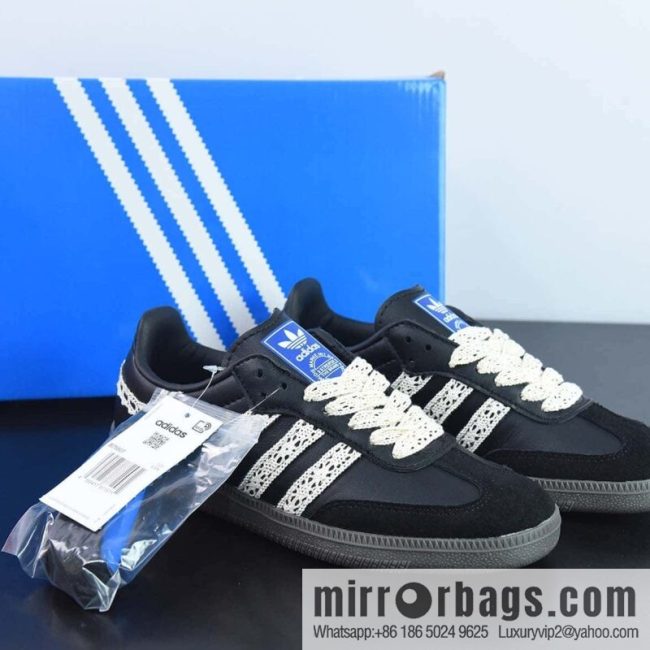 Adidas Originals Samba Adidas, Samba Series Virtue Versatile Vintage low-top board shoes lace hand-woven three bars Item number: B75807