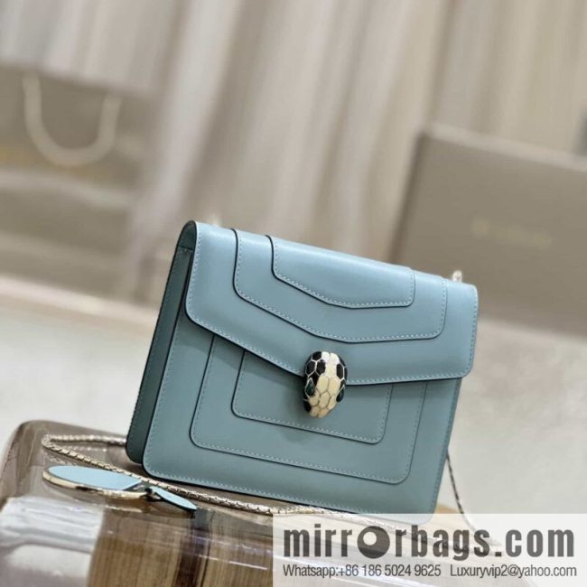 [Bvlgari] Bulgari counter classic top version Serpenti Forever \"single layer\" clamshell small square bag model number: 35107