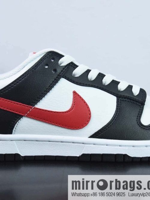 NK Dunk Low Retro PRM low-top casual sports shoes, black and white red, item number: FB3354-001