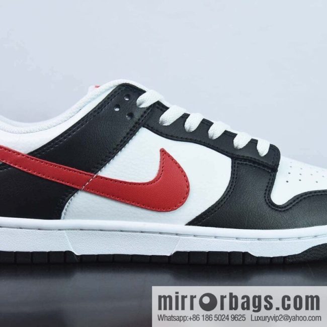 NK Dunk Low Retro PRM low-top casual sports shoes, black and white red, item number: FB3354-001