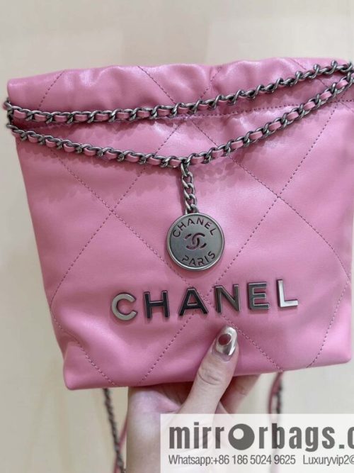 CHANEL 23S spring and summer series mini 22 bags AS3980 pink