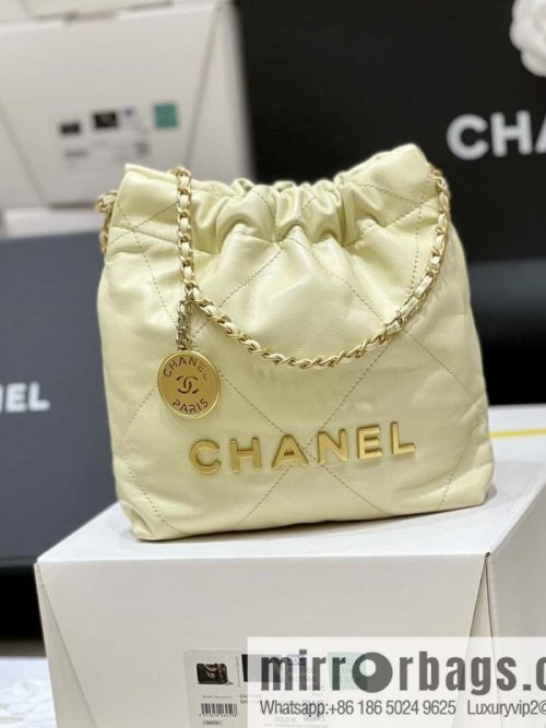 CHANEL 23S spring and summer series mini 22 bags AS3980 chick yellow