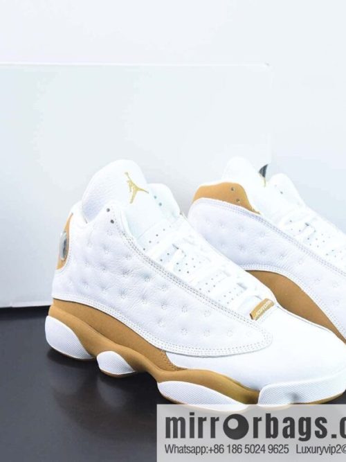 Air Jordan AJ13 Retro Wheat White Brown Sneakers Part Number: 414571-171