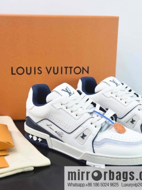 LV Louis Vuitton Louis Vuitton Trainer Sneaker Low Top Vintage Leisure Sports Culture Versatile Basketball Board Shoes