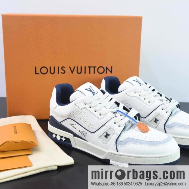 LV Louis Vuitton Louis Vuitton Trainer Sneaker Low Top Vintage Leisure Sports Culture Versatile Basketball Board Shoes