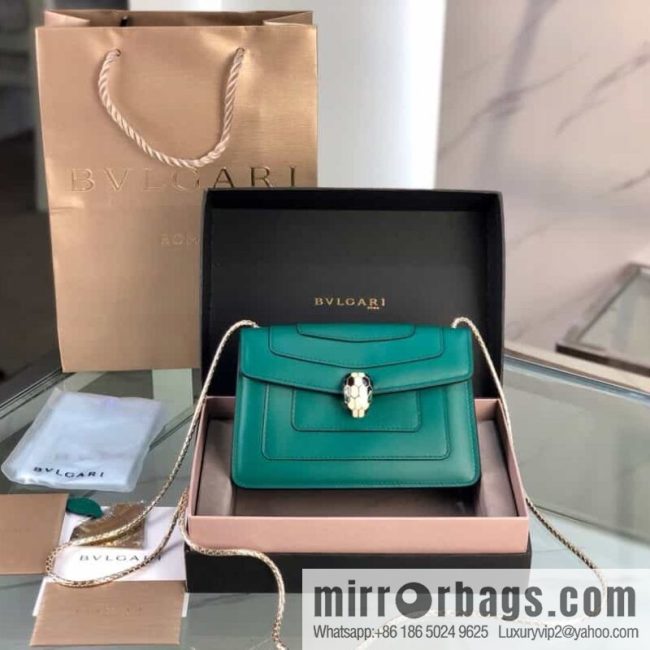 [Bvlgari] Bulgari counter new iconic Serpenti Forever mini double-layer snakehead bag Model: 288113