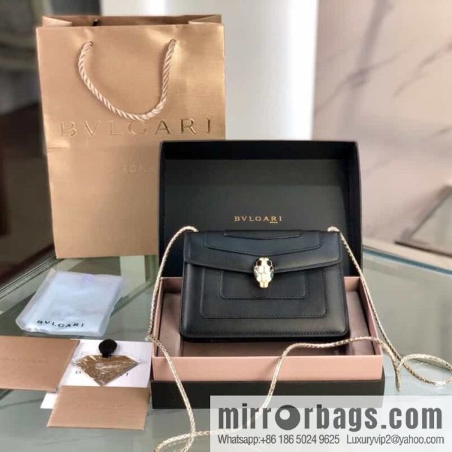 [Bvlgari] Bulgari counter new iconic Serpenti Forever mini double-layer snakehead bag Model: 288113
