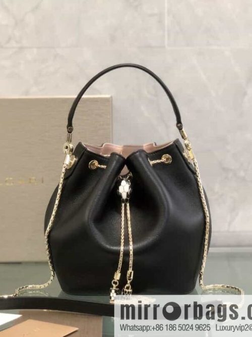 \"Serpenti Forever\" imported calfskin bucket bag model number: 287806