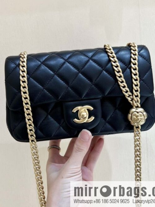 CHANEL 23S Camellia adjustment buckle, large mini20cm AS4041